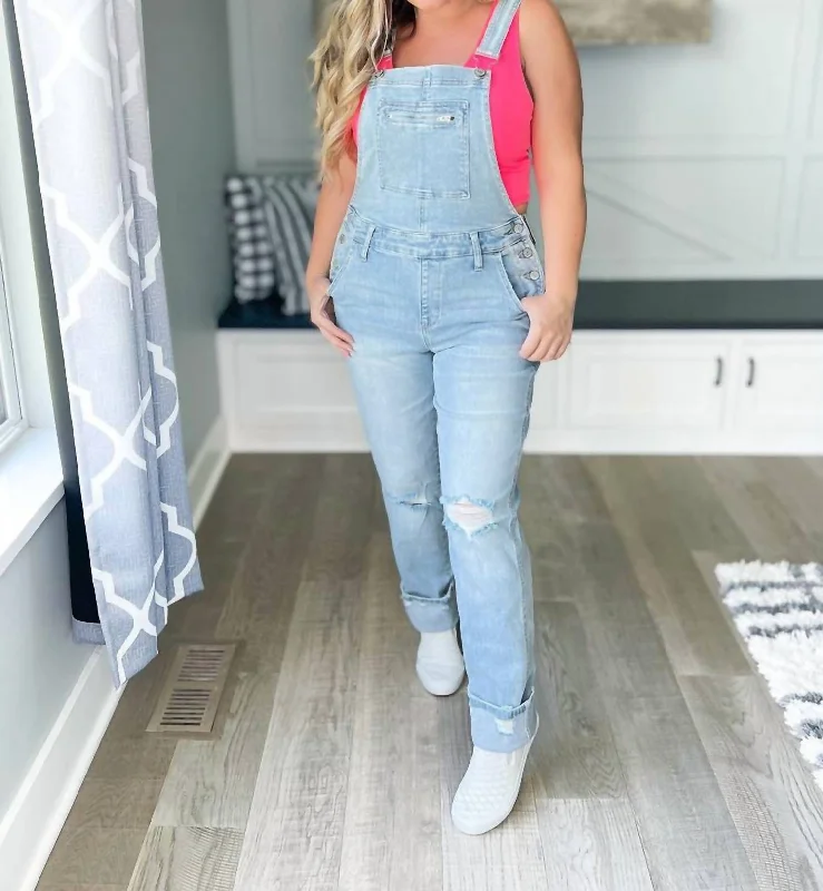 Straight Overalls In Blue