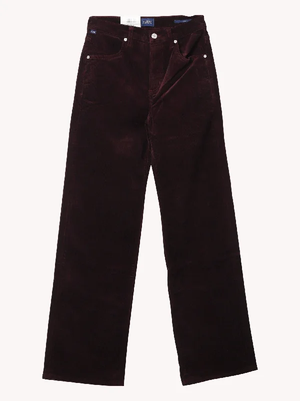 Annina Corduroy Pant in Bordeaux