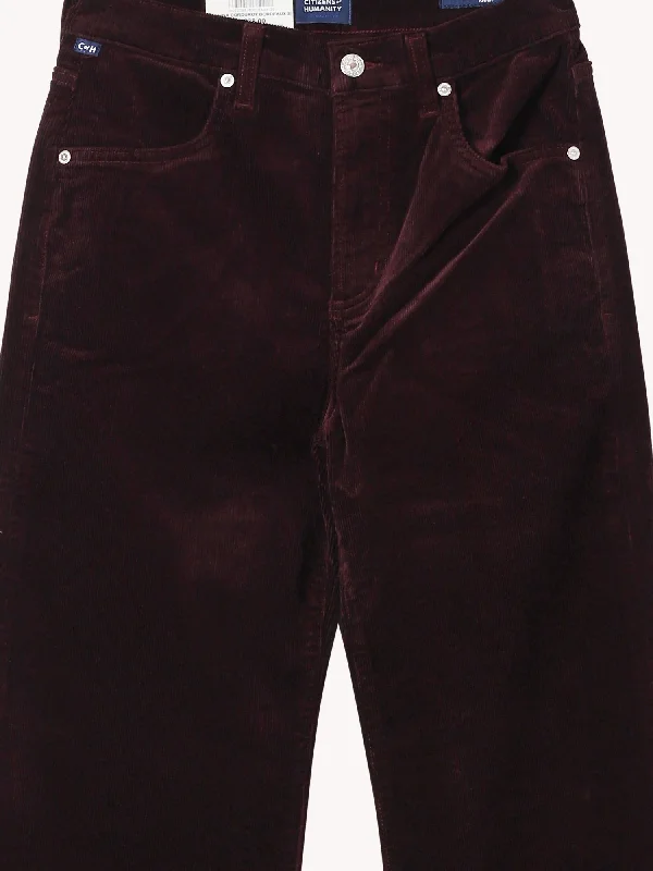 Annina Corduroy Pant in Bordeaux