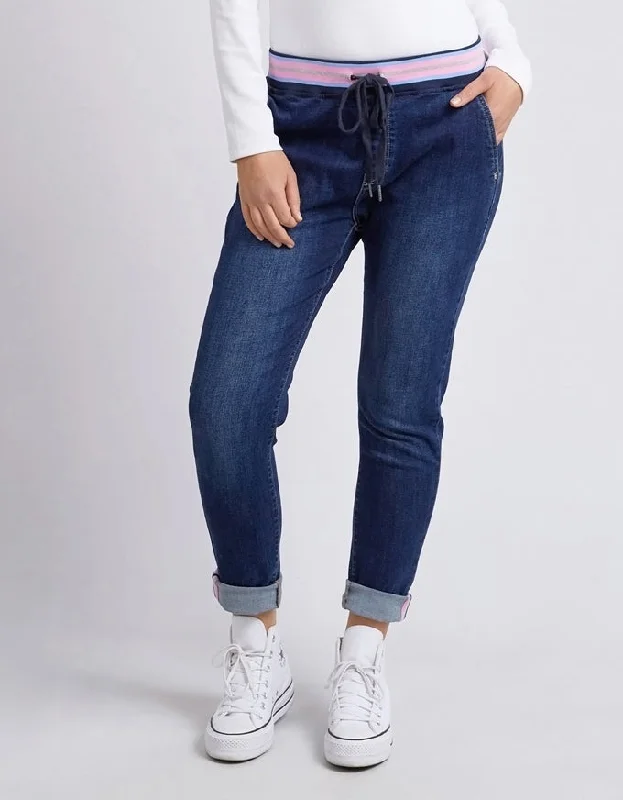 Arielle Denim Jogger Dark Blue