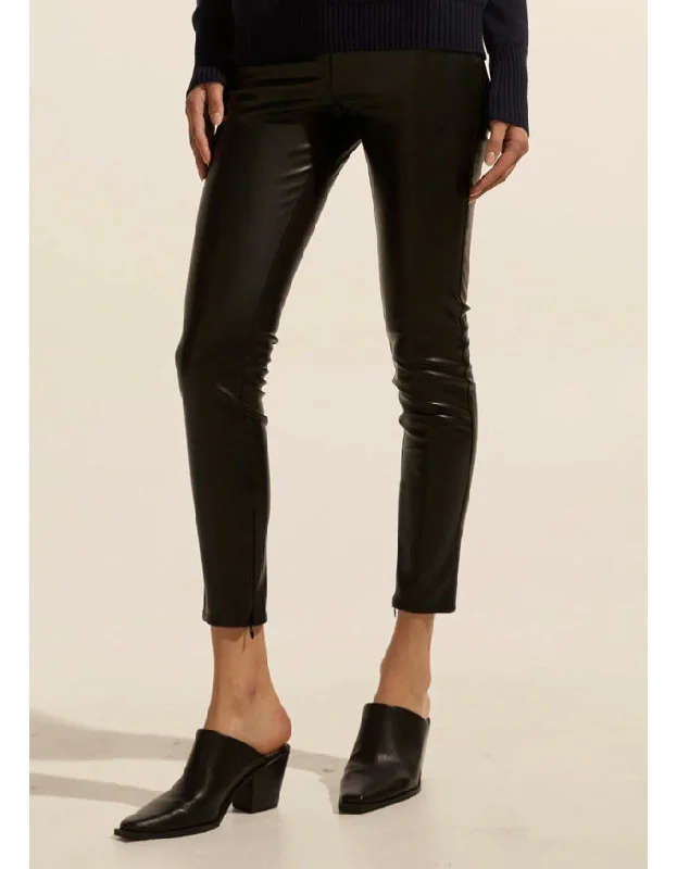 Bolt Leatherette Pant Black