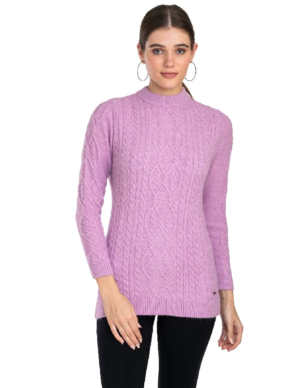 Moda Elementi Knitted sweaters pullover styles Pink