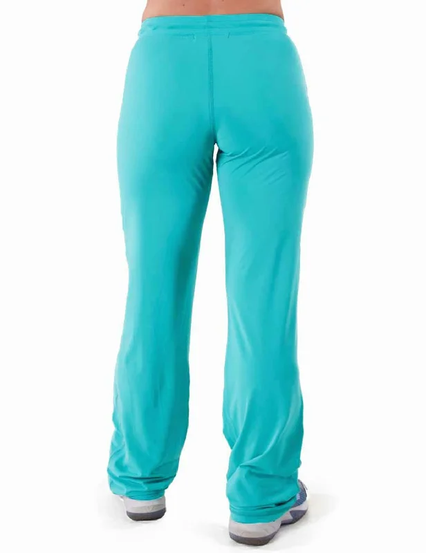 Cowgirl Tuff Womens Breathe Instant UPF Turquoise Nylon Lounge Pants