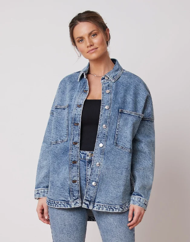 Oversized Denim Overshirt