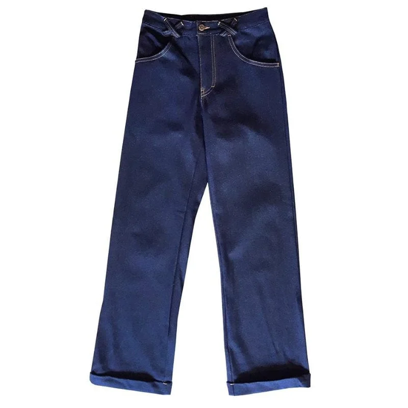 Dragstar Wide Leg Jeans in Dark Denim