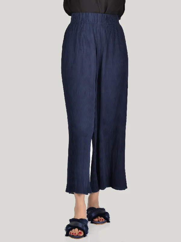 Pleated Wide-Leg Pants