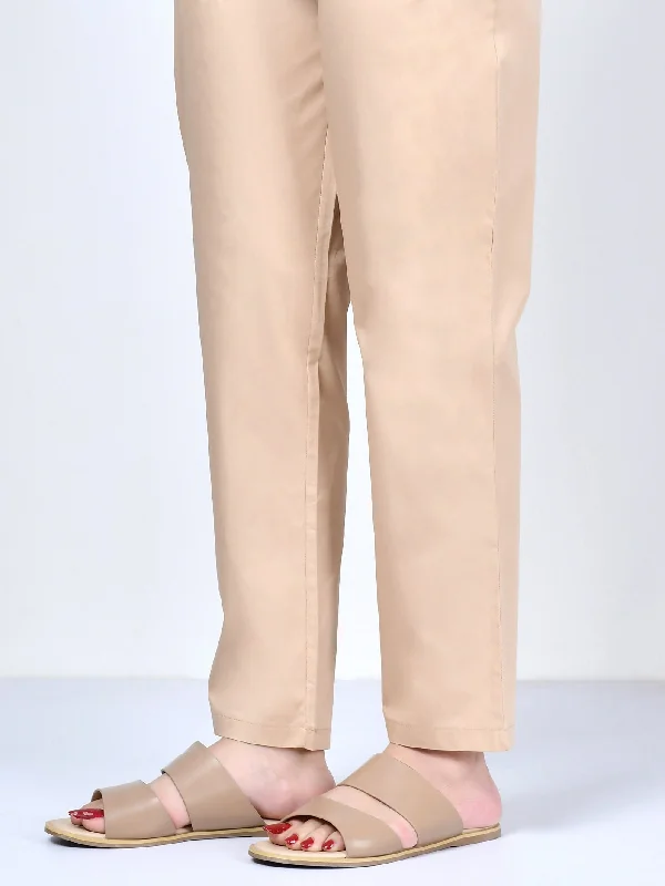 Pocketed Trouser-Dark Beige