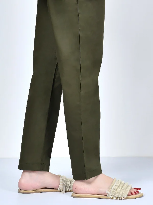 Pocketed Trouser-Dark Green