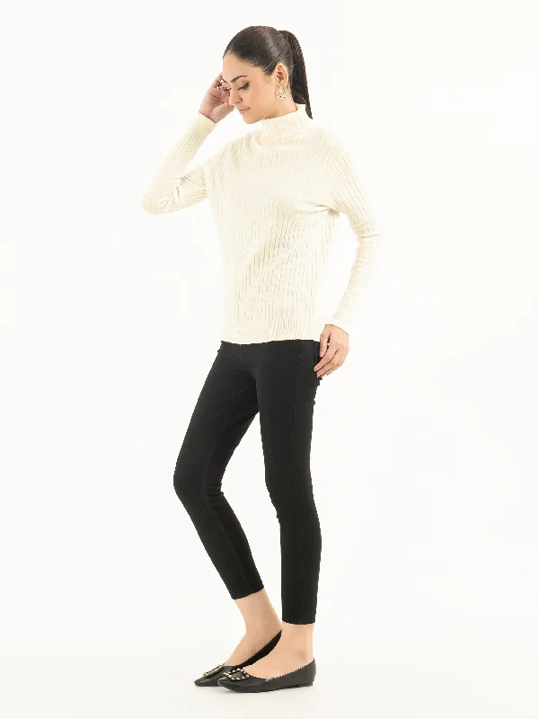 Ribbed Turtle Neck Sweater