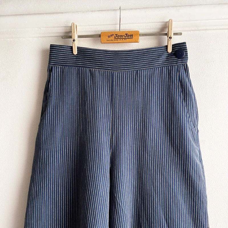 Jants Pants Pin Stripe Navy Cotton