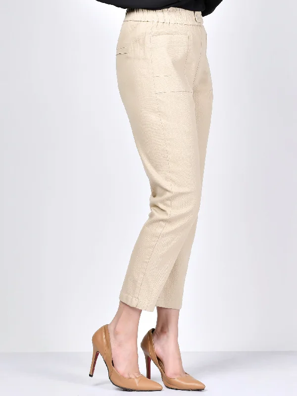 Pocketed Jeans-Beige