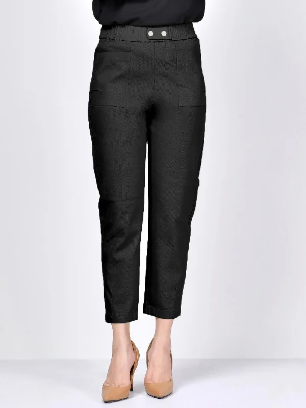 Pocketed Jeans-Black