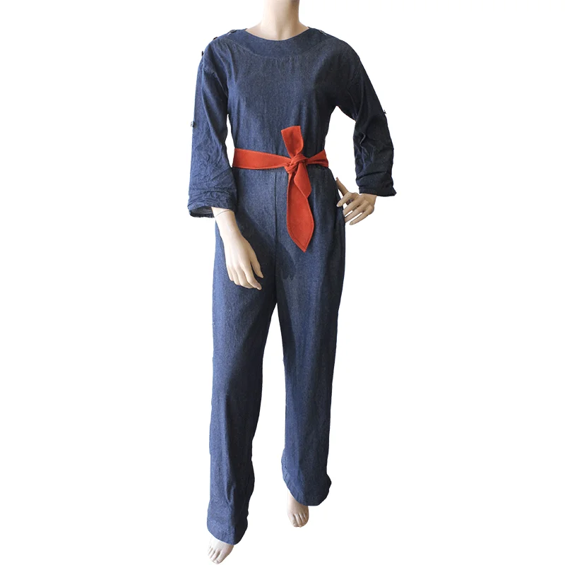 Boatneck Jumpsuit jump suit- Denim last ones