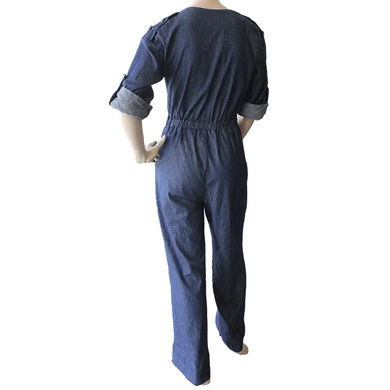 Boatneck Jumpsuit jump suit- Denim last ones