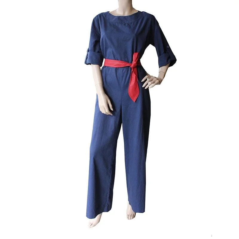 Boatneck Jumpsuit -Jump suit  Navy Drill Last ones