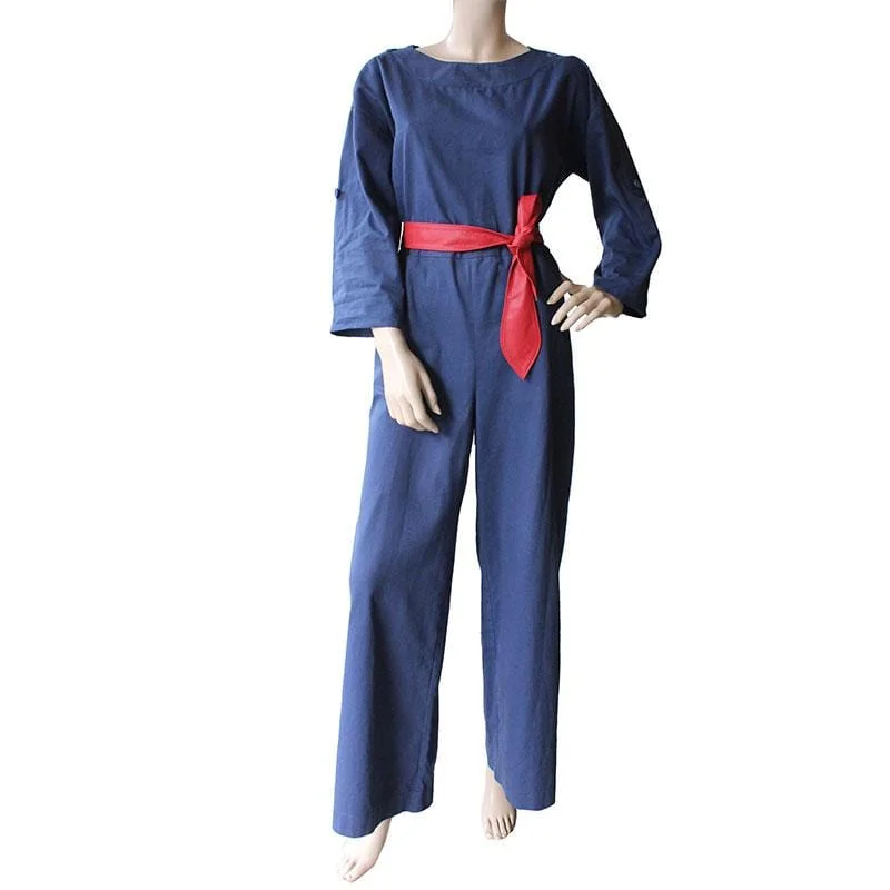 Boatneck Jumpsuit -Jump suit  Navy Drill Last ones