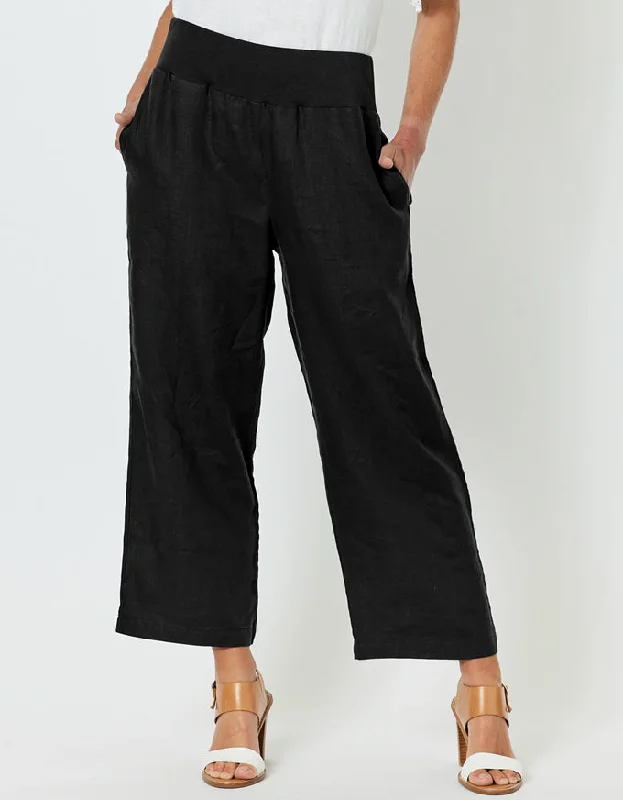 Lara Wide Leg Pant Black