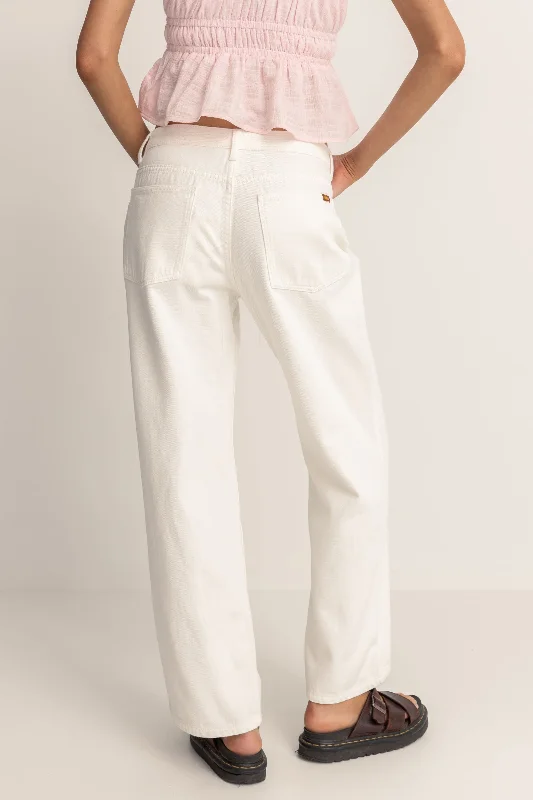 Lula Low Rise Pant Cream