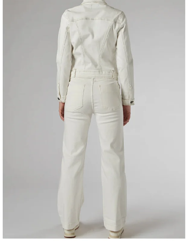 Misika Ivory Flare Trousers