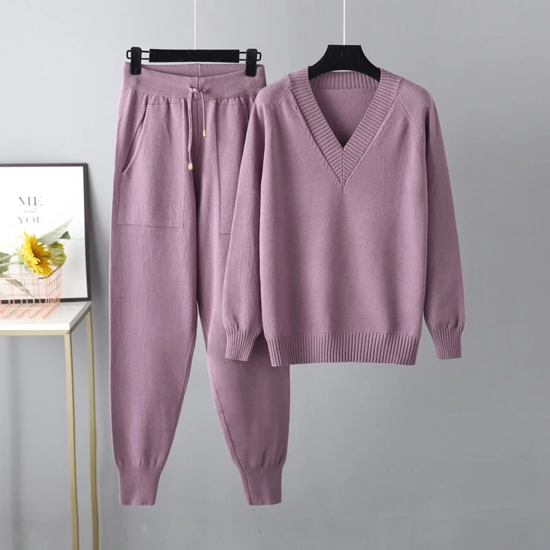 MJ Opal Casual Sweater Pullover Two Piece Set