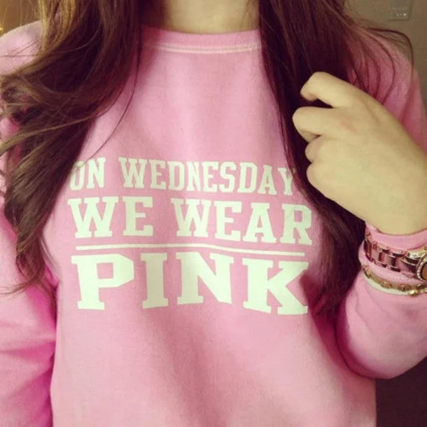 ""On Wednesday we wear Pink"" Sweatshirt