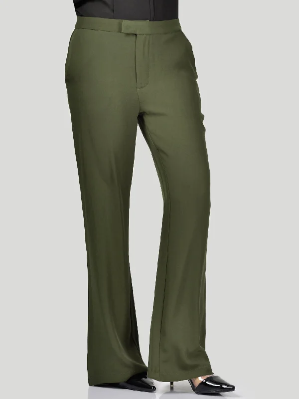 Flared High-Waist Pants