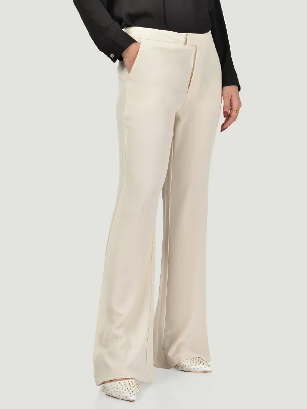 Flared High-Waist Pants