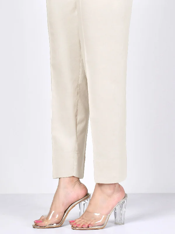 Straight Trouser-Cream