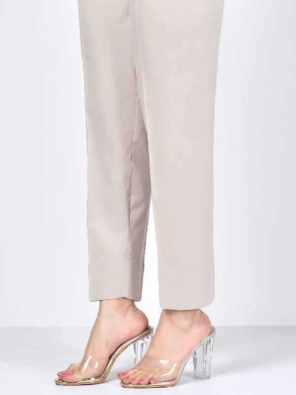 Straight Trouser-Dark Cream