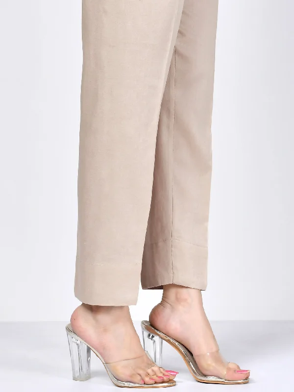 Straight Trouser-Light Beige