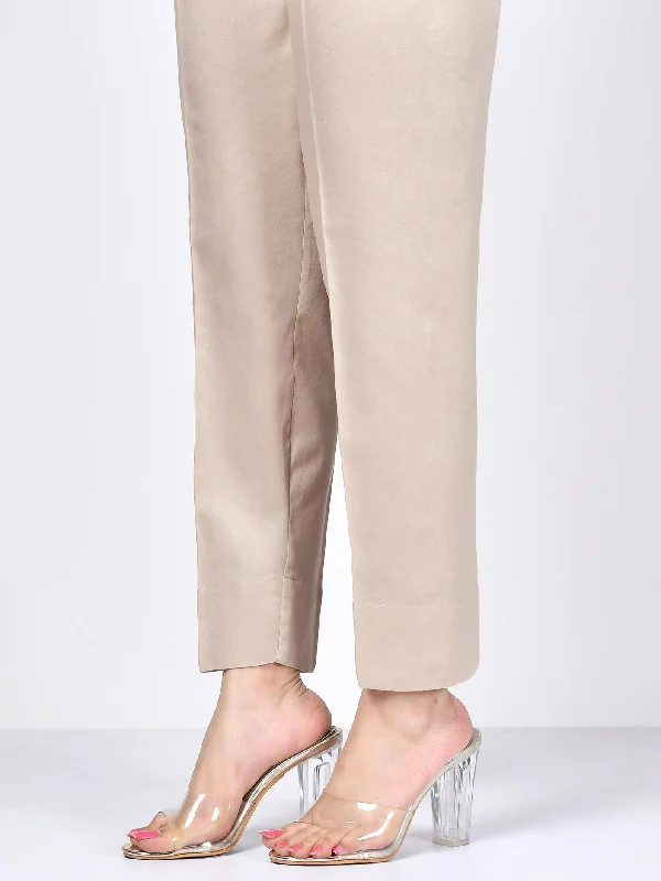 Straight Trouser-Light Beige