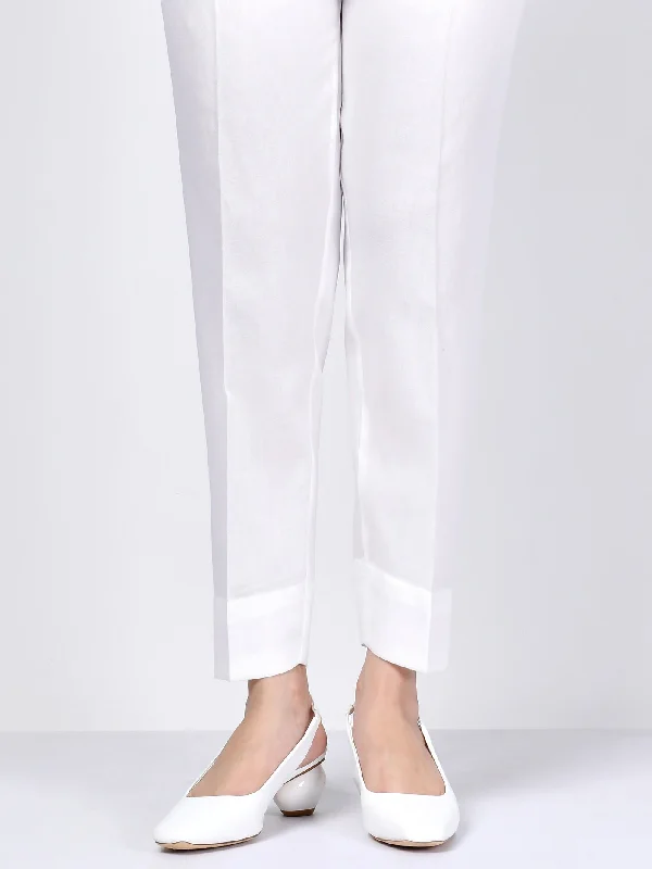 Straight Trouser-White