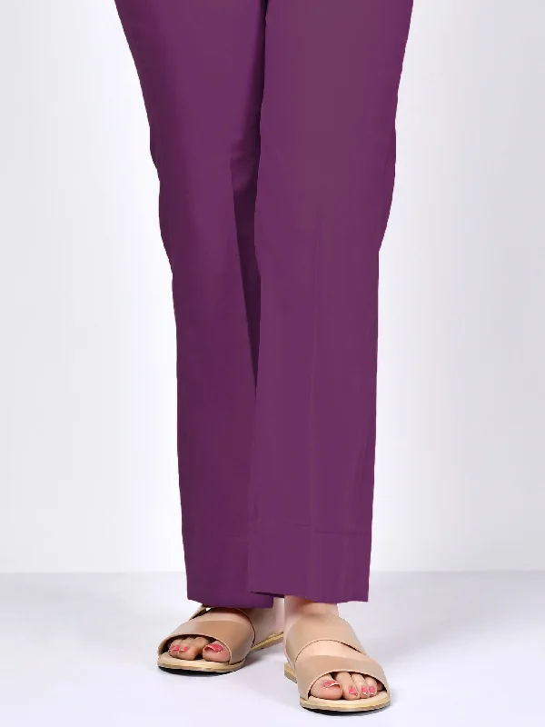 Bootcut Pants-Purple