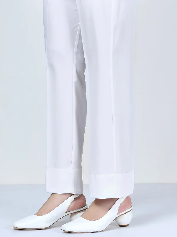 Straight Pants-White