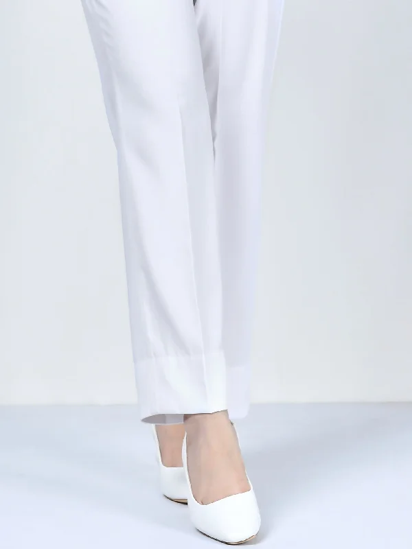 Straight Pants-White