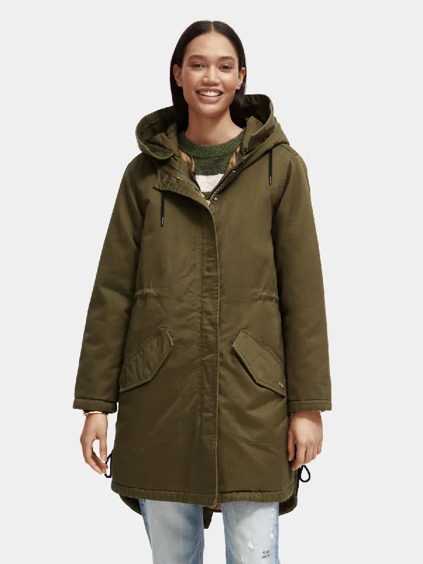 Parka with removable inner gilet