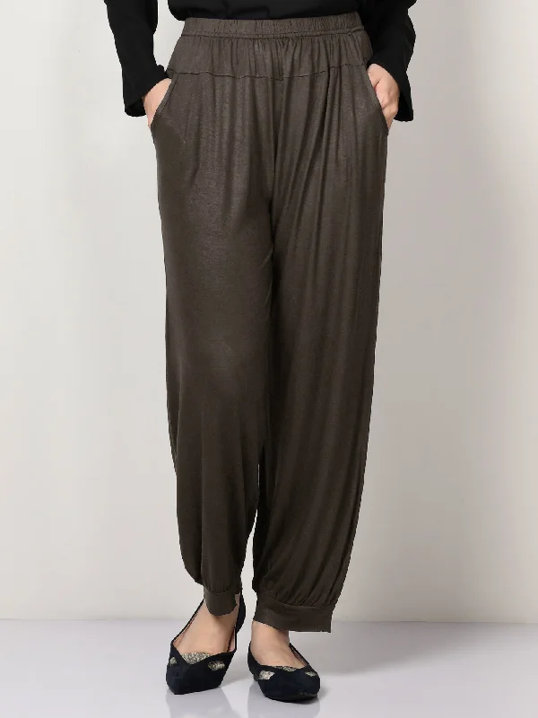 Jersey Trouser - Brown