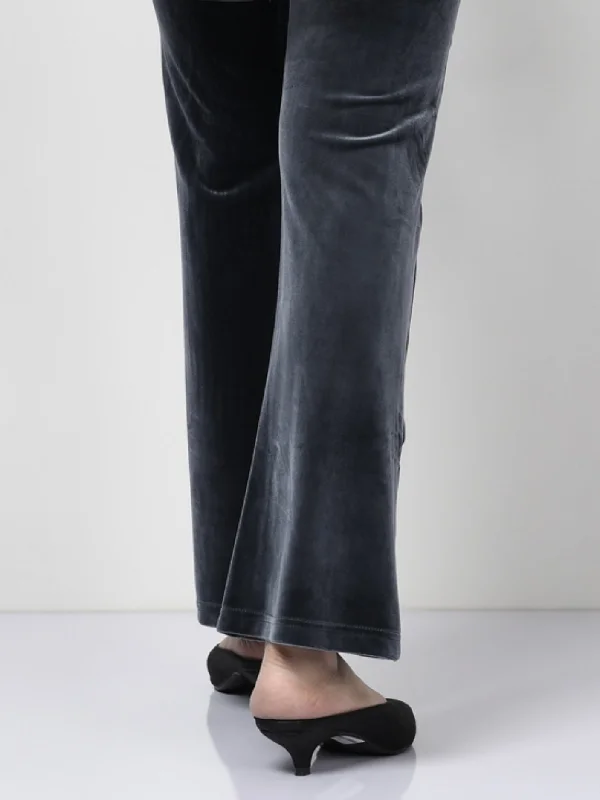 Velvet Trouser - Dark Grey