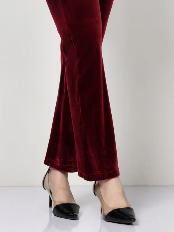 Velvet Trouser - Red