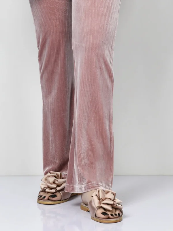 Velvet Trouser - Tea Pink