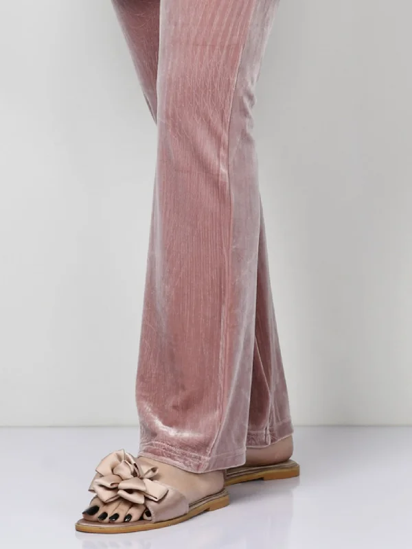 Velvet Trouser - Tea Pink