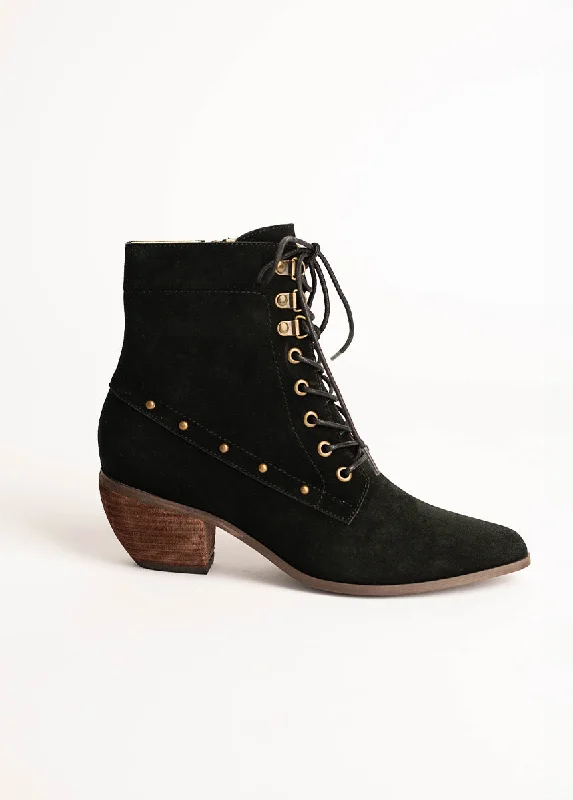 Virginia Boot in Black Suede