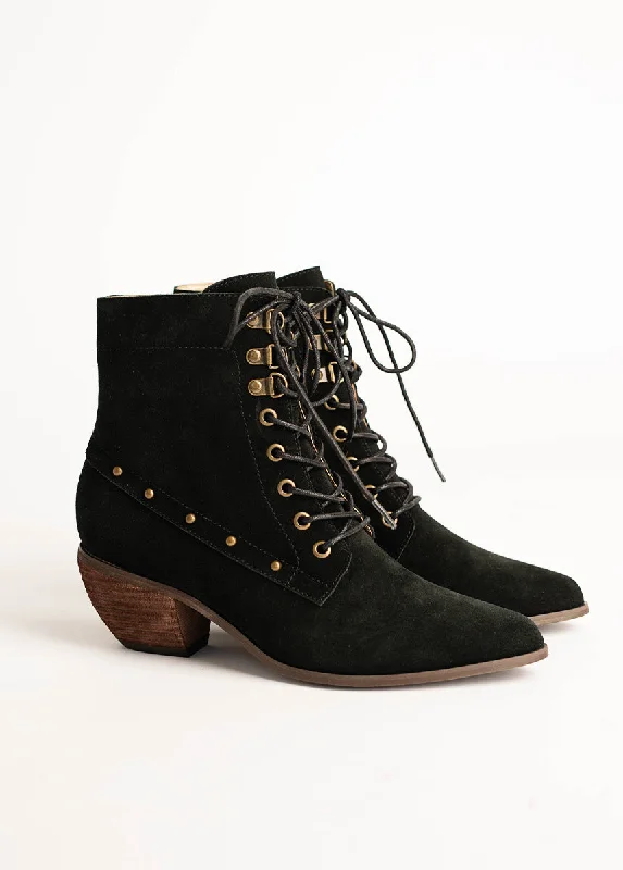 Virginia Boot in Black Suede