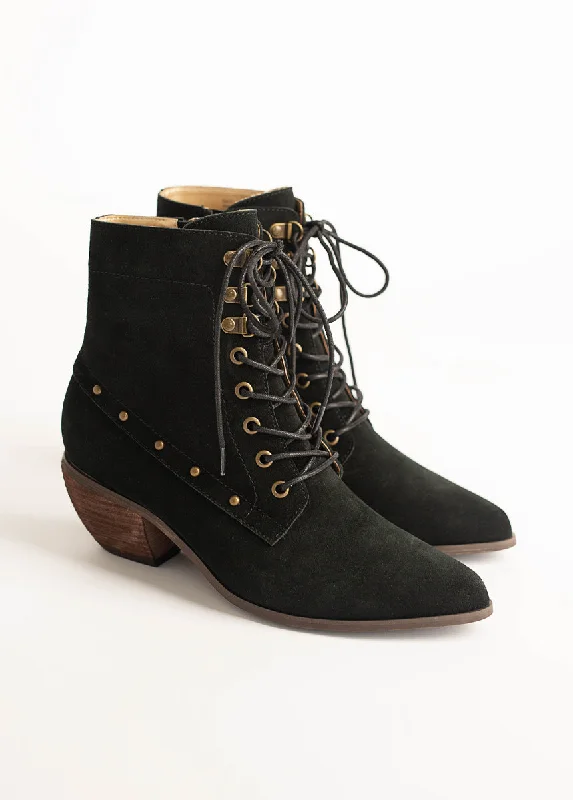 Virginia Boot in Black Suede