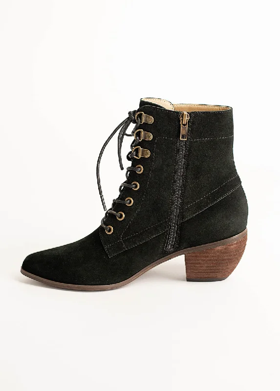 Virginia Boot in Black Suede