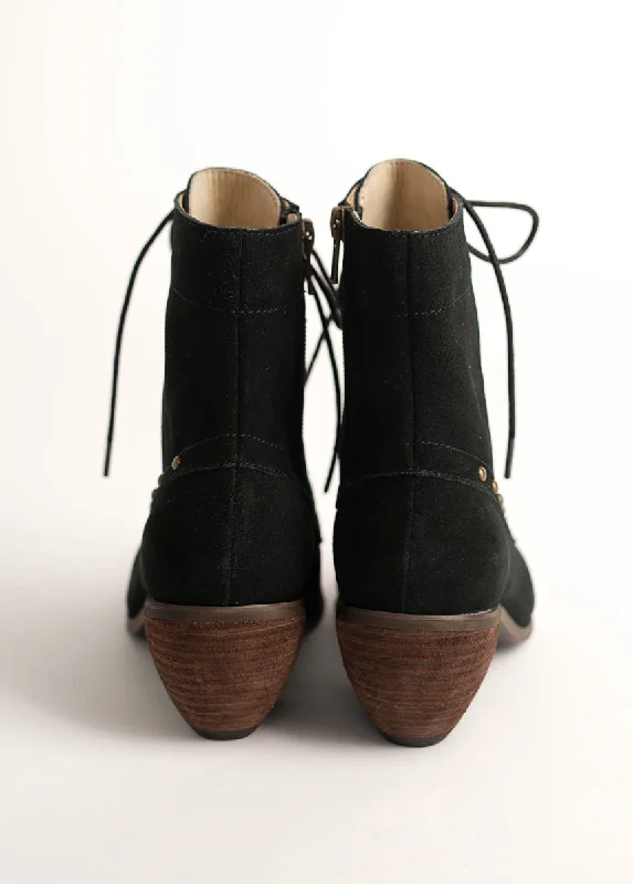 Virginia Boot in Black Suede