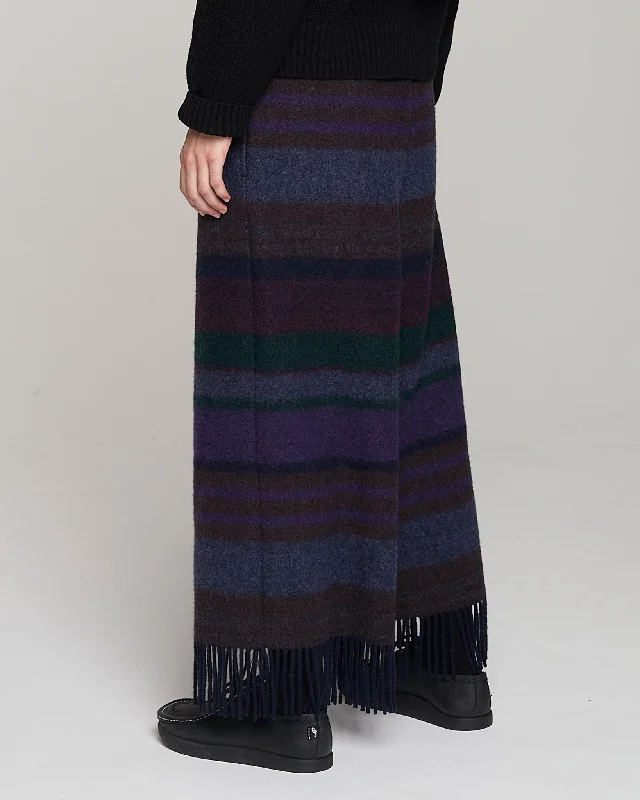 G.o.D Madonna Pants Blanket Wool Dark Brown/Multi