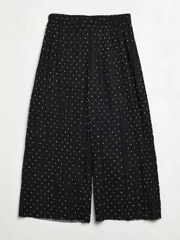 Dotted Crinkle Culottes