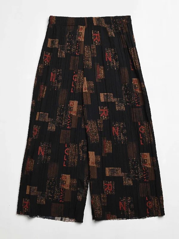 Printed Crinkle Culottes