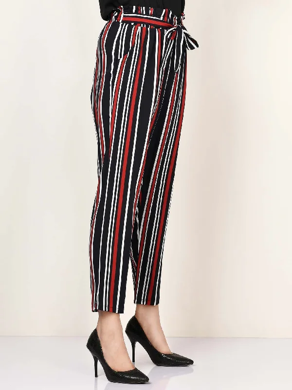 Striped Tie Knot Pants